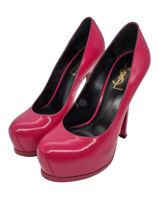 Yves Saint Laurent Tribtoo Pump Heels Pink Fucshia Size 36/23