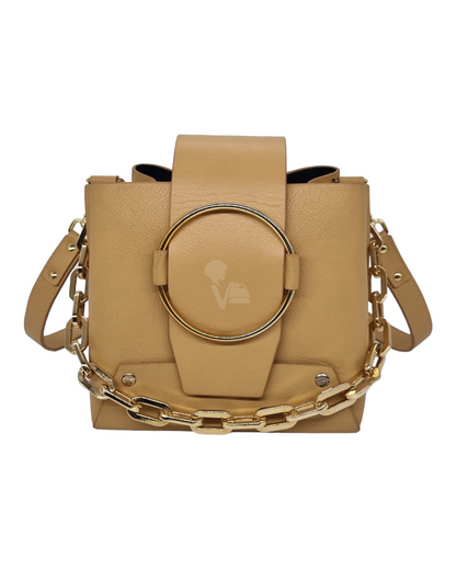 Yuzefi Small Delila Bianco Caramel Size 18x14x17