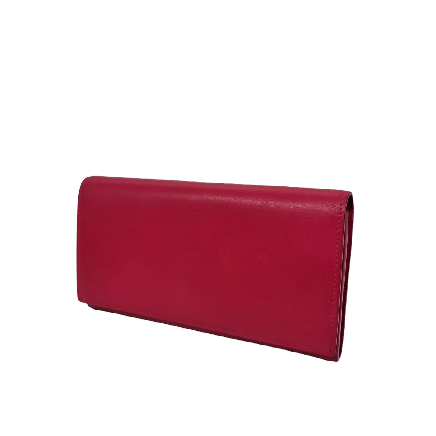 Yves Saint Laurent Marquage Flap Wallet Fuschia Size 19x10