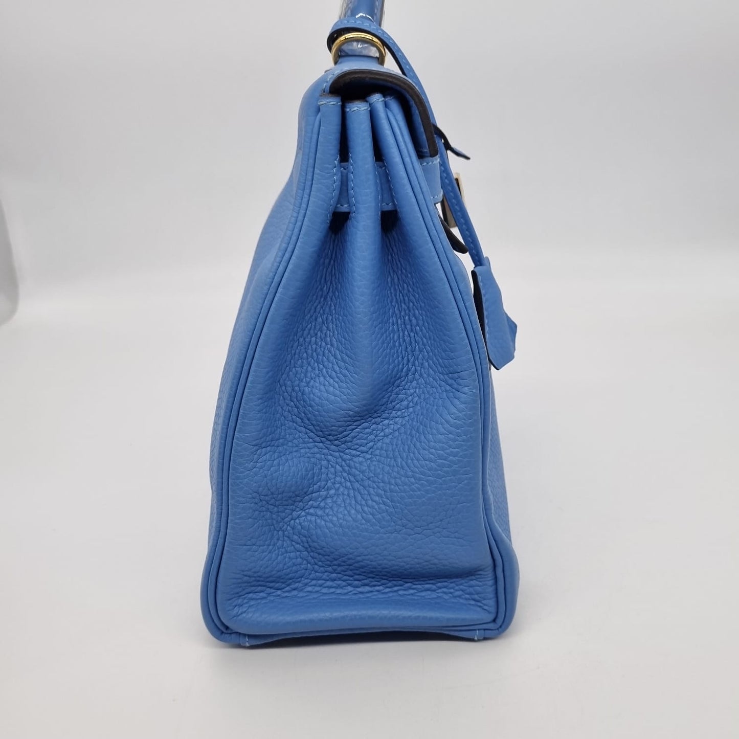 Hermes Kelly 32 Blue Paradise Togo GHW #R Size 32x10x24