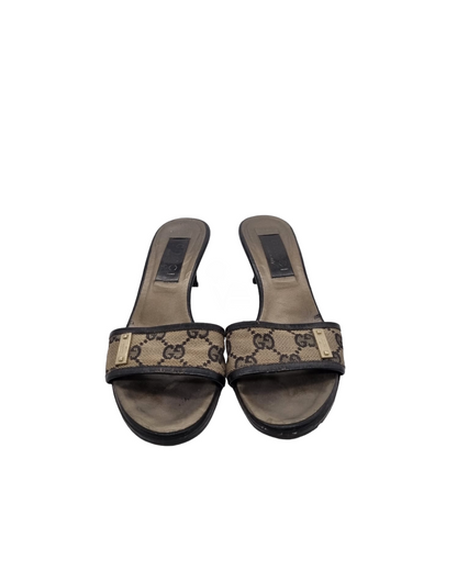 Gucci Kitten Sandal Mono Size 5B