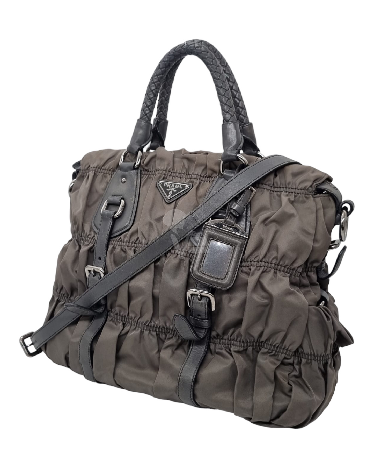 Prada Tessuto Gaufre Ardesia 2007 Size 32x16x30