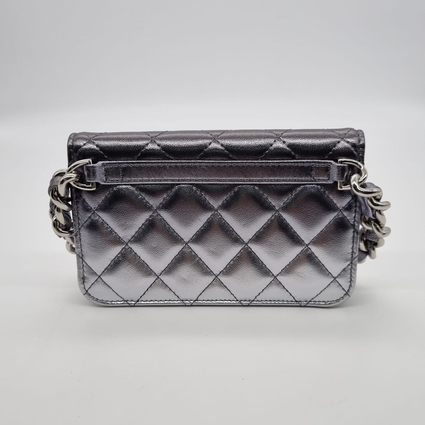 Chanel Quilted Metalic Gradient Clutch #31 size 14x2x9