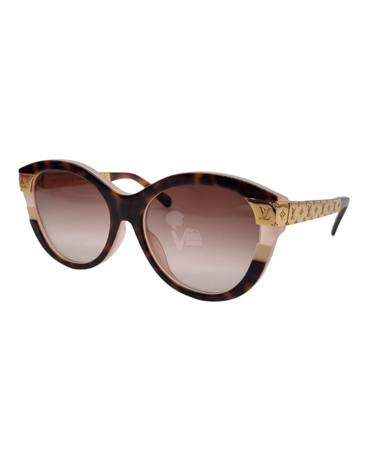 Louis Vuitton Soupcon Cat Eye Leopard Pink LIst Sunglasses