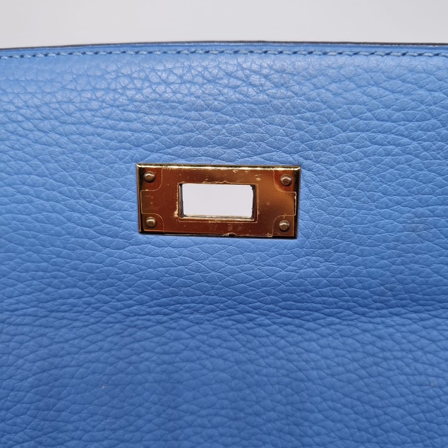 Hermes Kelly 32 Blue Paradise Togo GHW #R Size 32x10x24