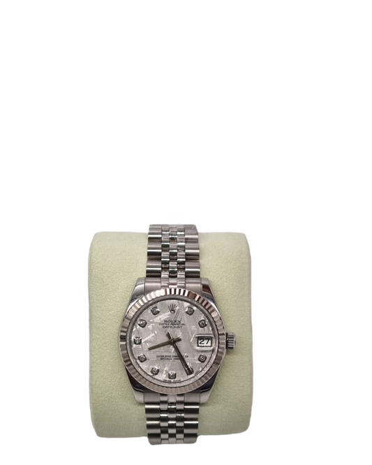 Rolex Oyster Swimpruf Perpetual Datejust Silver 30mm