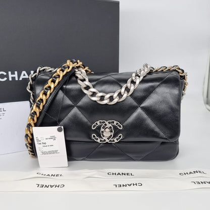 Chanel C19 Black Lambskin CHIP 2021