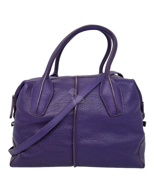 Tod's D-Styling Convertibles Bauletto Purple SHW Size 35x15x24