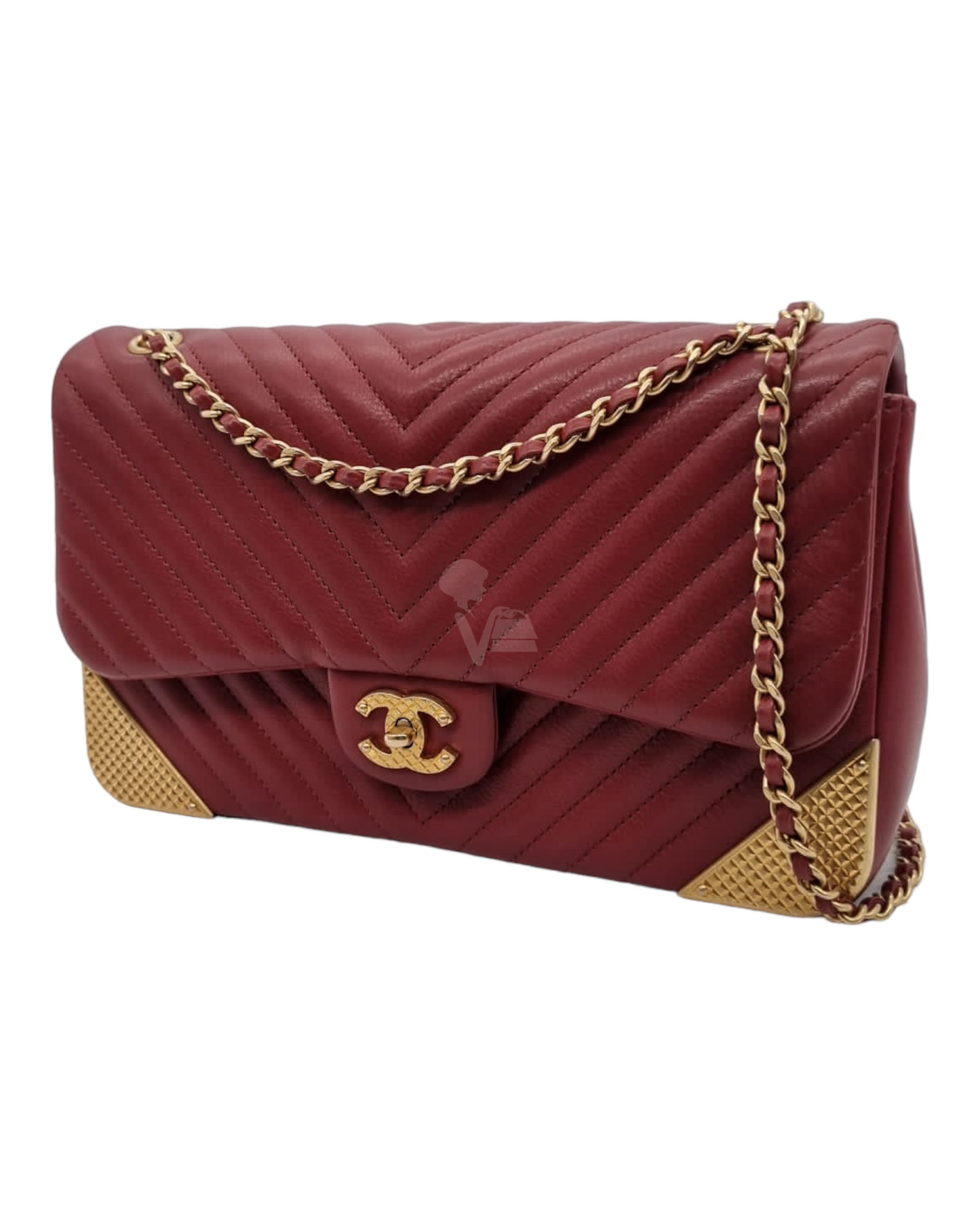 Chanel Rock The Corner Flap Bag Red #26