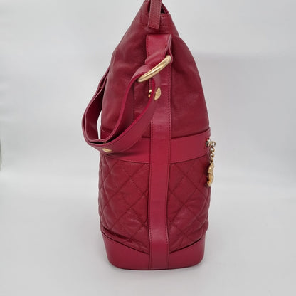 Chanel Hobo Shoulder Bag Red #26