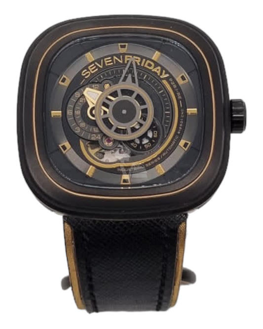 SevenFriday SF-P2B/02 Men Watch Black 45mm