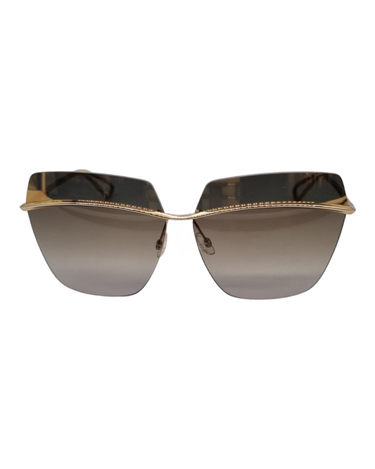 Dior Metalic Sunglasses Gold Brown