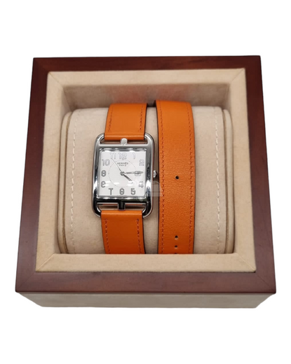 Hermes Cape Cod Watch Small Orange 31mm #N 2010