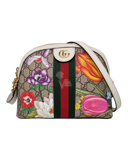 Gucci Ophidia Dome GG Supreme Floral White 2022 Size 23x8x18