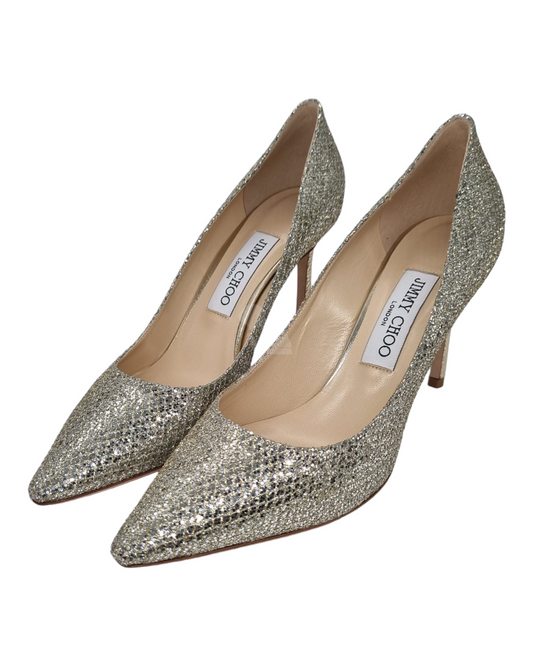 Jimmy Choo romy carry Over Glitter Size 38/25