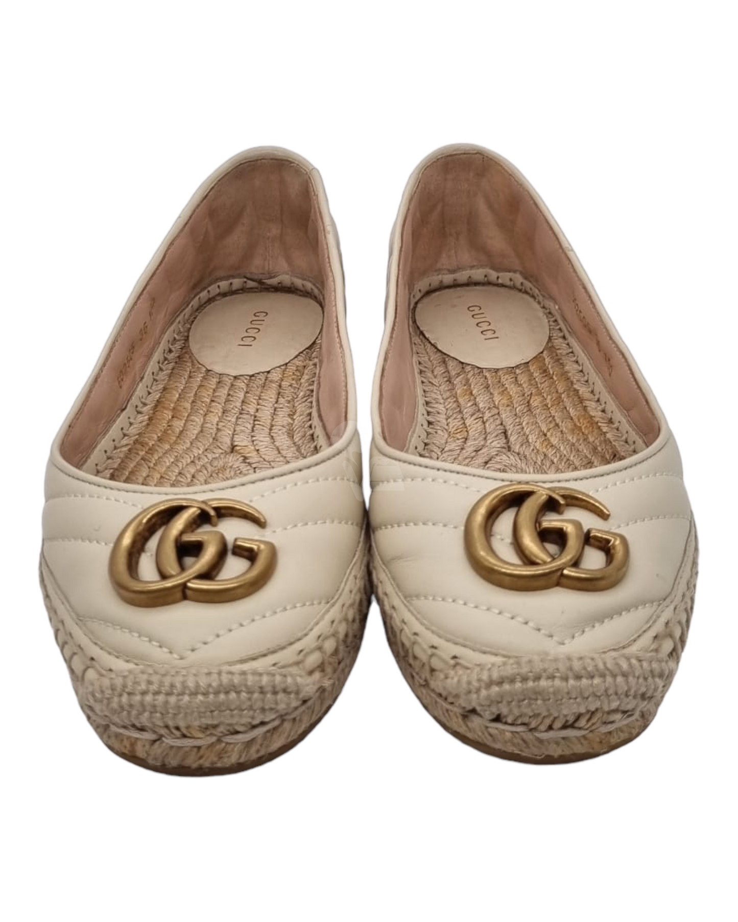 Gucci Espadrilles Nappa Charlotte Vintage White Size 36/23,5