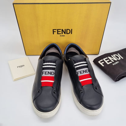 Fendi Sneakers Mix Baino Lamin Fil Nero Size 38/24,5