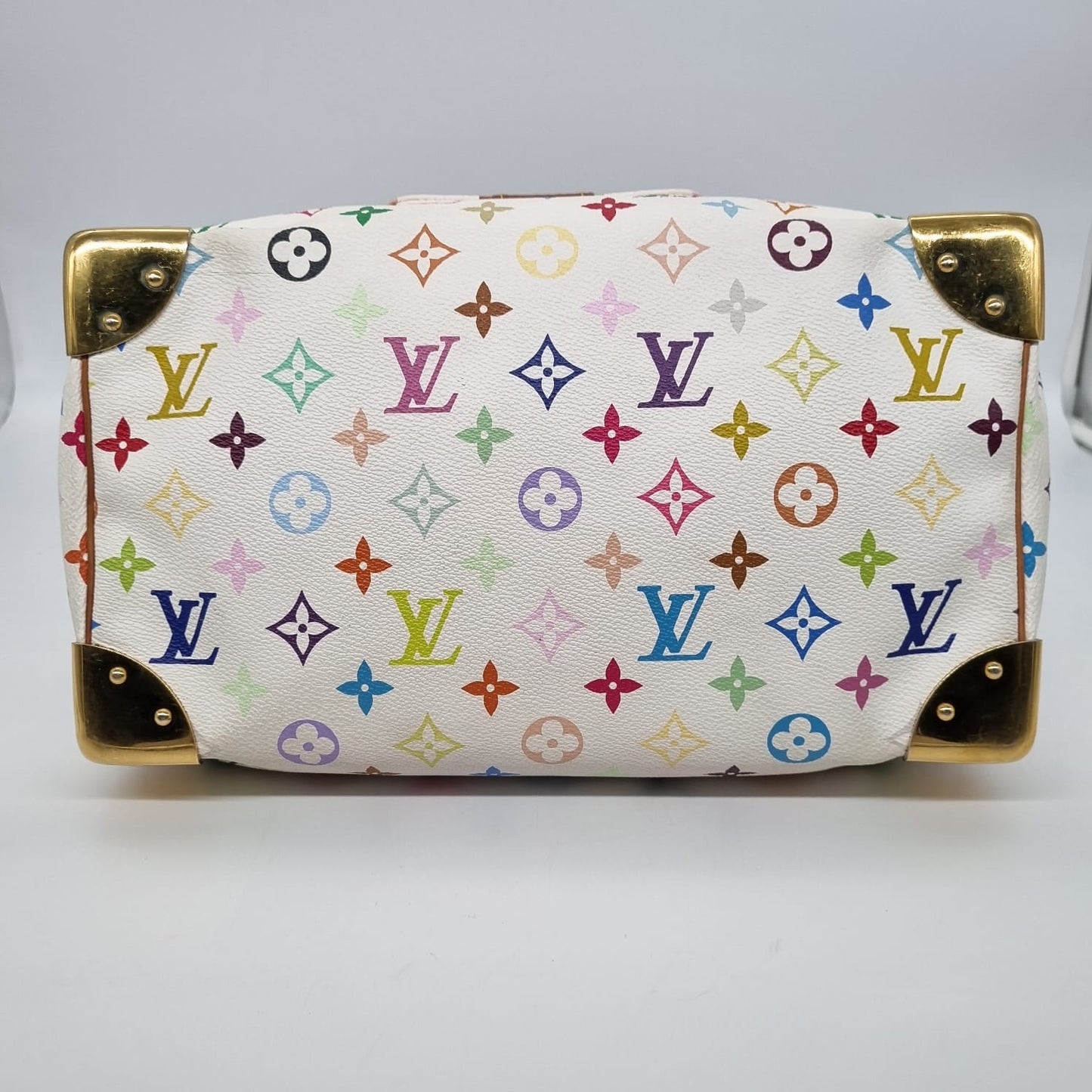 Louis Vuitton Speedy 30 White Takashi Murakami 2004 Size 30x16x25