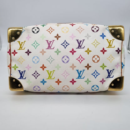 Louis Vuitton Speedy 30 White Takashi Murakami 2004 Size 30x16x25