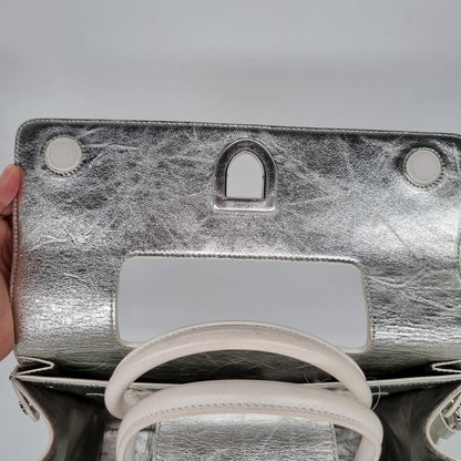 Dior Diorever Medium Silver Metallic 2017 Size 30x15x22