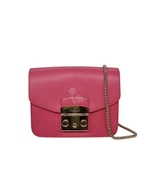 Furla Metrapolis Crossbody Pink Size 16x7x14