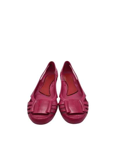 Salvatore Ferragamo Bermuda Ballerina Jelly Magenta Size 37/23