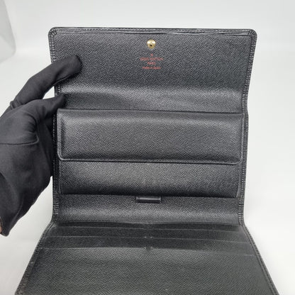 Louis Vuitton Epi Black Long Wallet tahun 2022 size 19x11