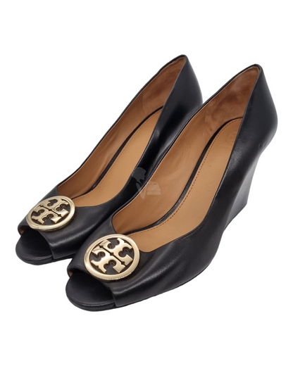 Tory Burch Wedges Black Size 7,5/23,5