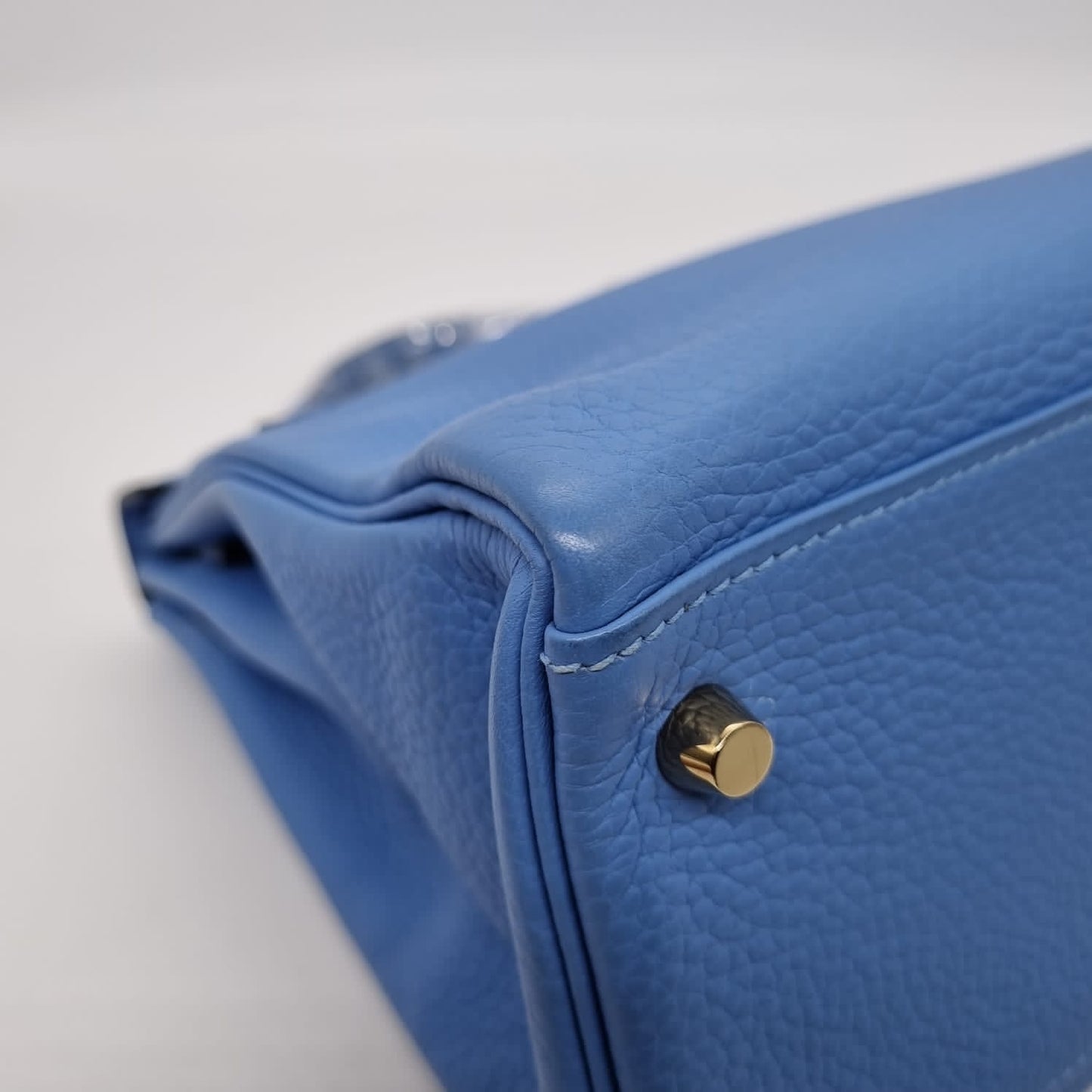 Hermes Kelly 32 Blue Paradise Togo GHW #R Size 32x10x24