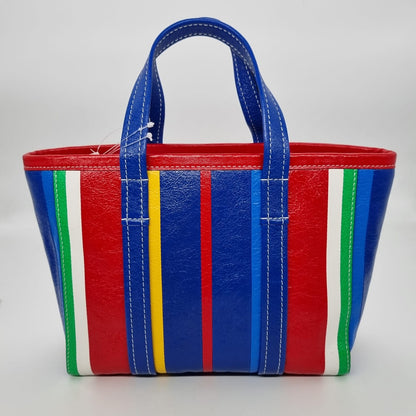 Balenciaga Barbes East West Stripped Small Tote Multicolor 2023