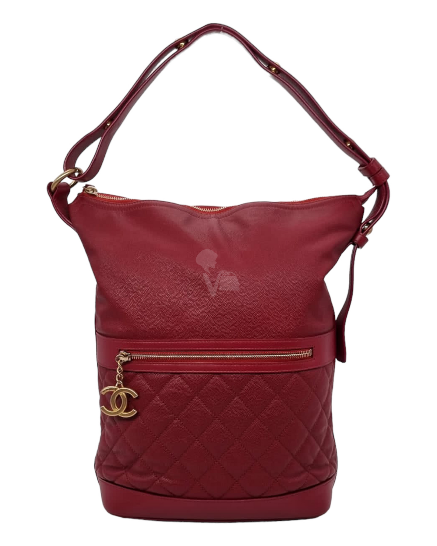 Chanel Hobo Shoulder Bag Red #26