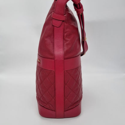 Chanel Hobo Shoulder Bag Red #26