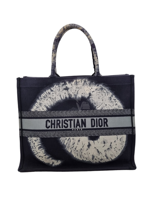 Dior Book Tote Large Blue and White 2020 Size 42x18x25