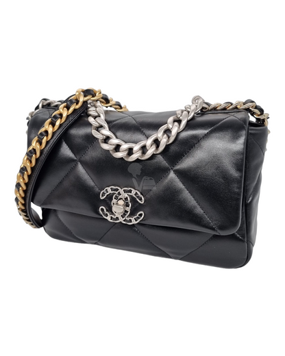 Chanel C19 Black Lambskin CHIP 2021