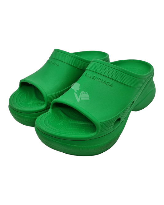 Balenciaga Crocs Pool Rubber Green Size 44/ insole 30