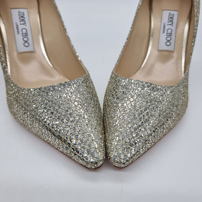 Jimmy Choo romy carry Over Glitter Size 38/25