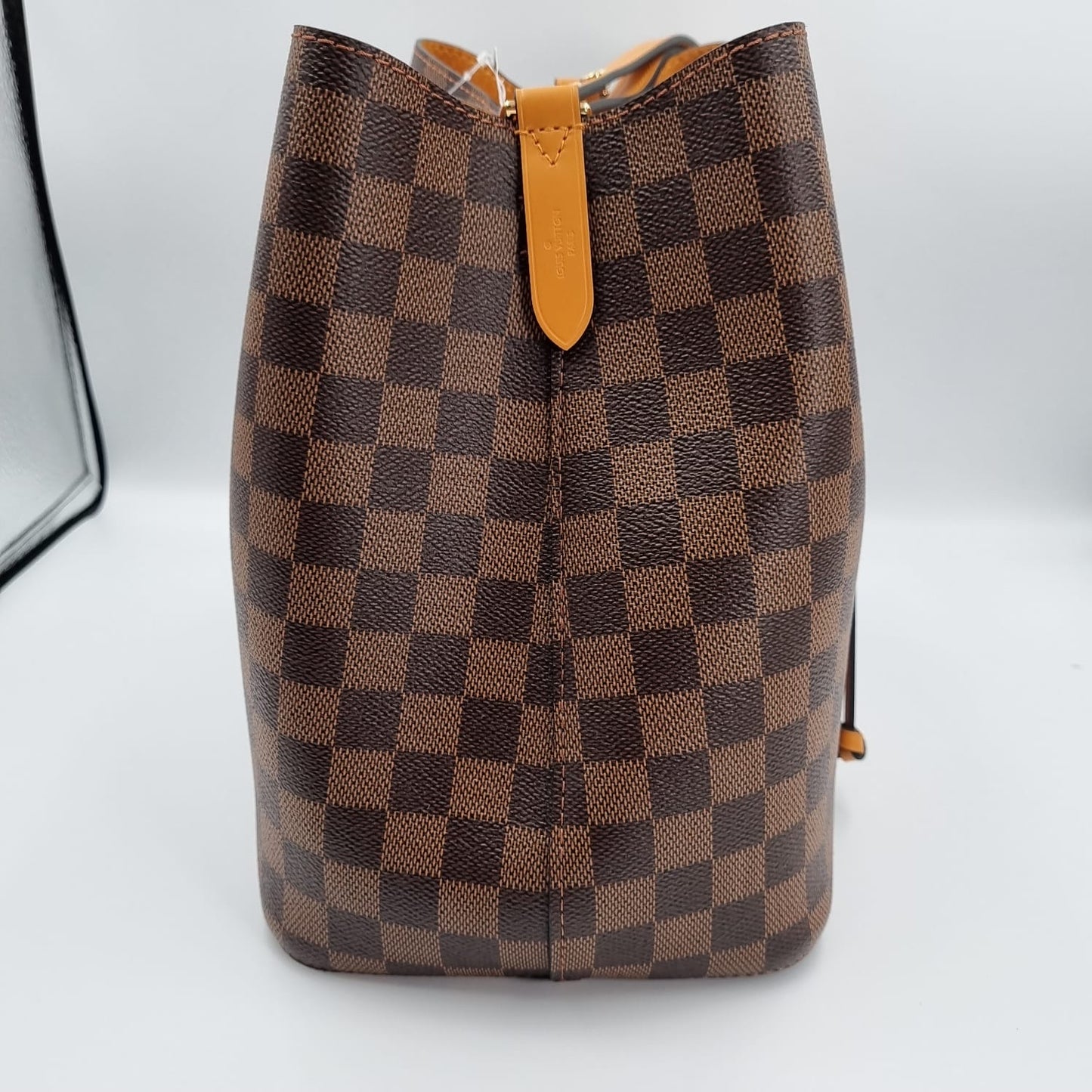 Louis Vuitton NeoNoe MM Damier Ebene Safran 2022 CHIP Size 25x17x25