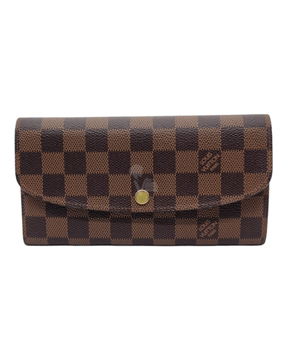 Louis Vuitton Damier Emilie Wallet Rose Balerina size 19x11 tahun 2023