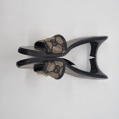 Gucci Kitten Sandal Mono Size 5B