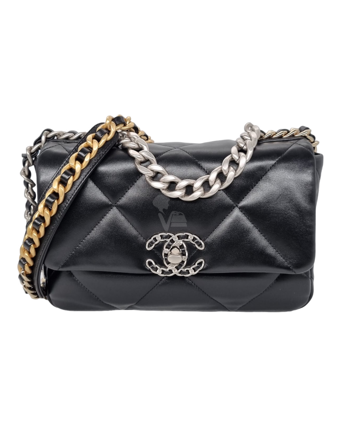 Chanel C19 Black Lambskin CHIP 2021