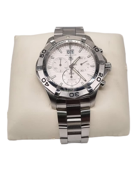 Tag Heuer Chronograph Stainless Steel Watch Silver 43mm