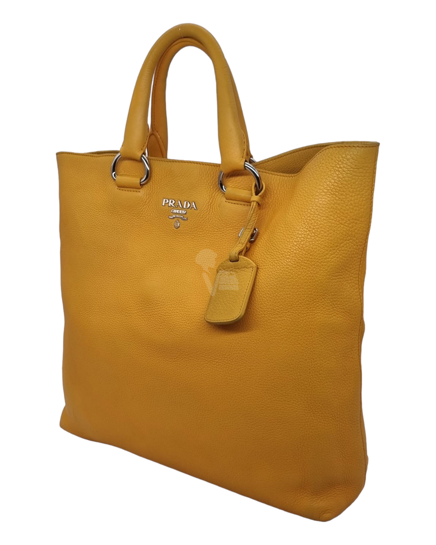 Prada Vitello Daino Leather Yellow Size 35x11x35