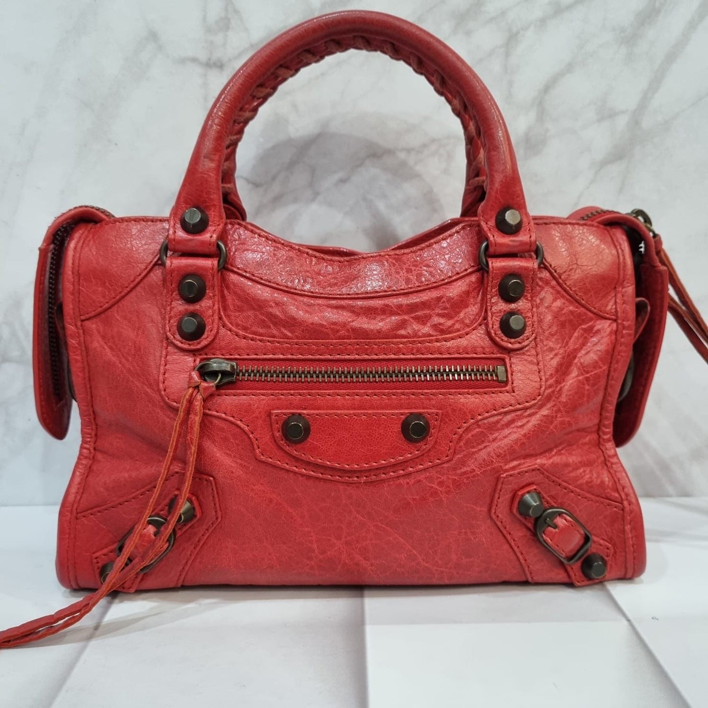 Balenciaga Mini City Red RHW #I 2013