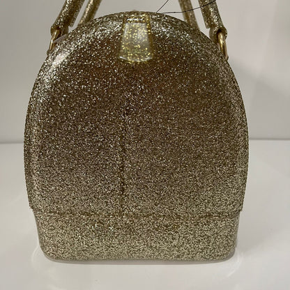 Furla Speedy Gold Glitter Candy Bag Size 30x16x19