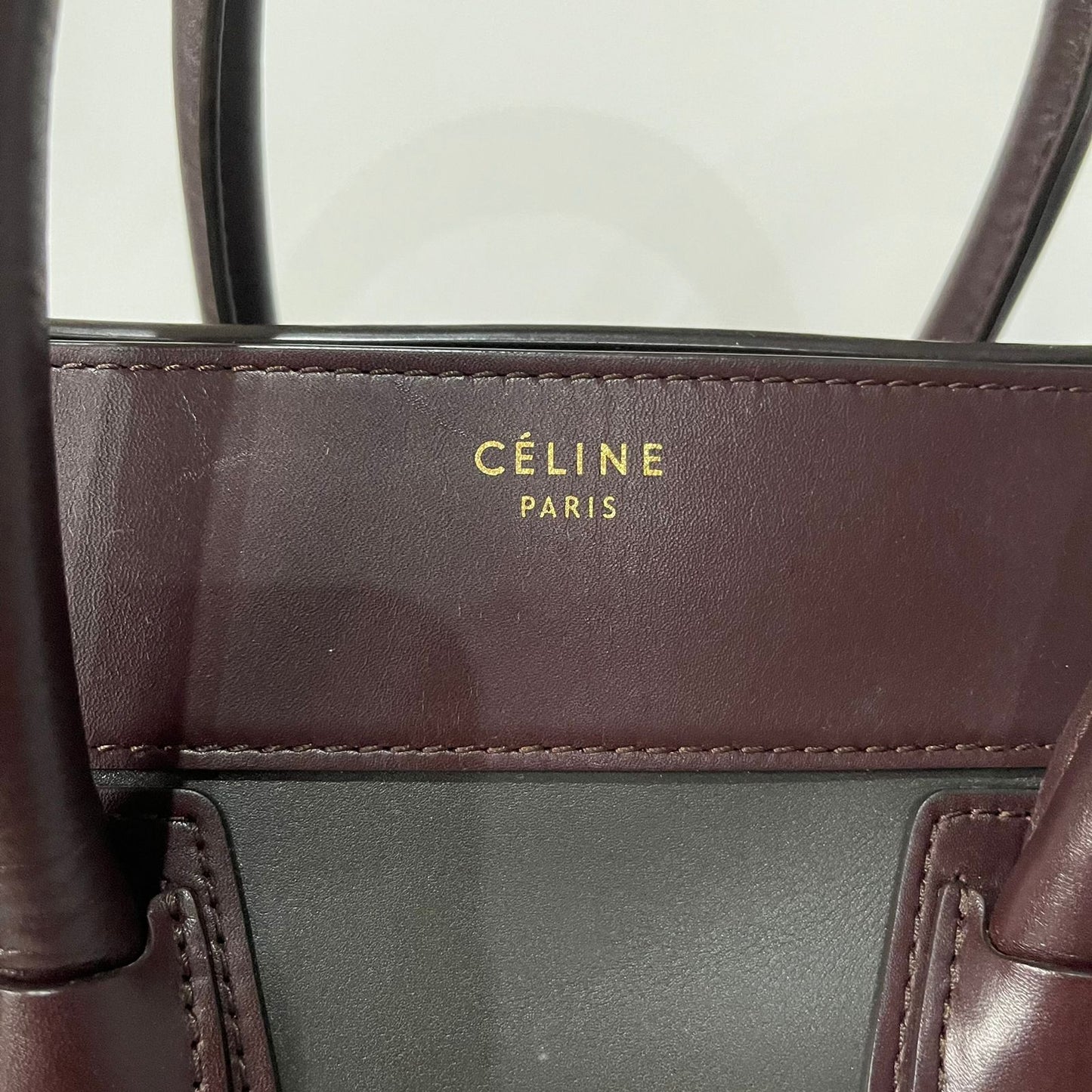 Celine Mini Luggage Burgundy 2012