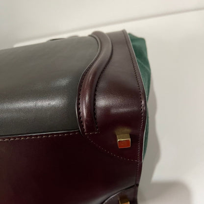 Celine Mini Luggage Burgundy 2012