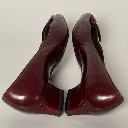 Bally Heels Burgundy