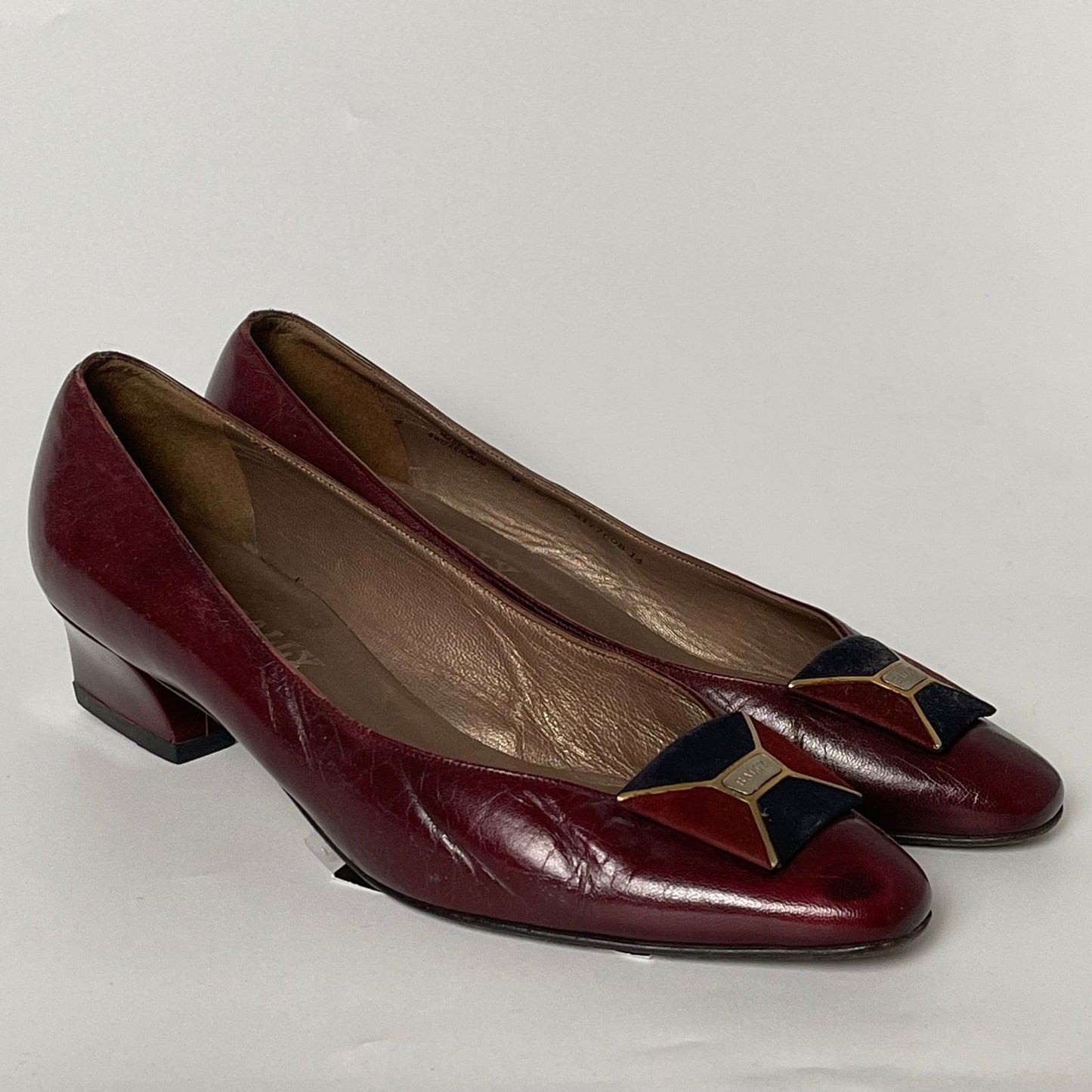 Bally Heels Burgundy