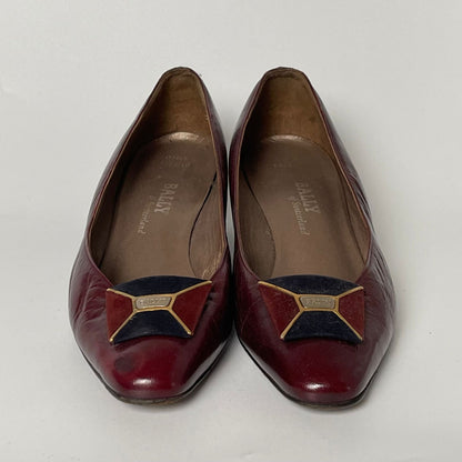 Bally Heels Burgundy