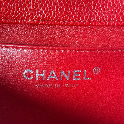 Chanel Clutch Classic Single Flap Red Caviar #18